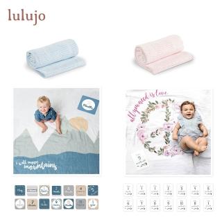 【lulujo】BABY FIRST YEART 包巾卡片禮盒+透氣洞洞毯