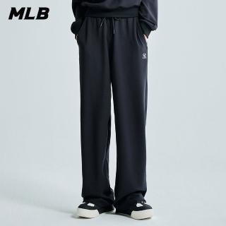 【MLB】小Logo女版運動褲 休閒長褲 紐約洋基隊(3FPTB2034-50BKS)
