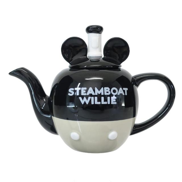 【sunart】迪士尼100周年 百年慶典系列 陶瓷造型茶壺 汽船威利號(餐具雜貨)