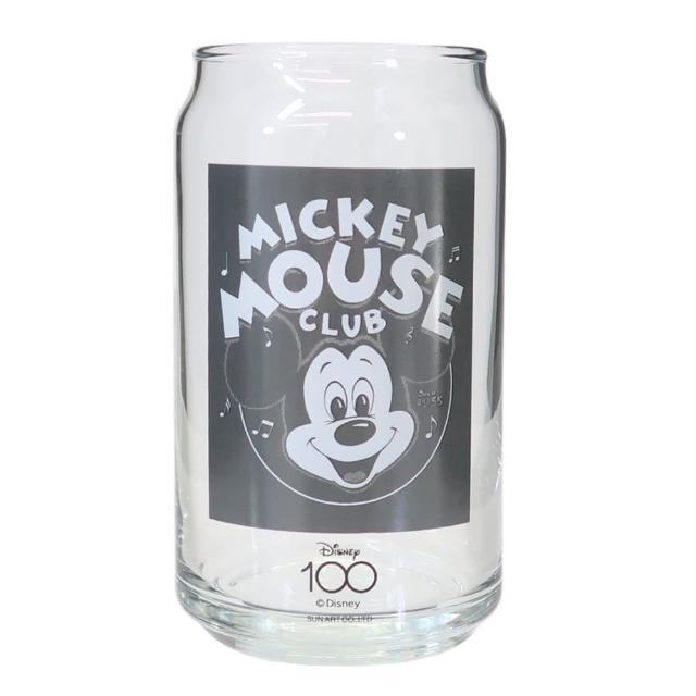 【sunart】迪士尼100周年 百年慶典系列 罐型玻璃杯 米奇 米奇俱樂部(餐具雜貨)