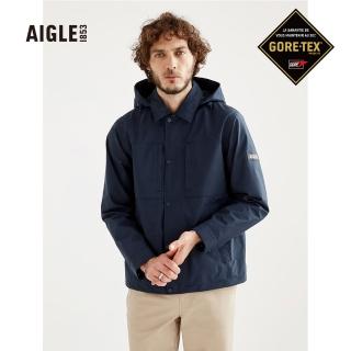 【AIGLE】男 防水透氣外套(AG-3P101A057 深藍)