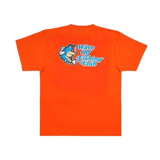 【WAVE OFF】FISHING CLUB T恤-橘 共4色(現貨商品 秋新品 上衣 女上衣 男上衣 短袖上衣 短袖T恤 透氣T恤)