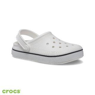 【Crocs】童鞋 平板洞洞鞋大童克駱格(208477-100)