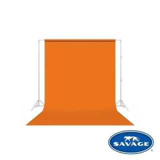 【Savage 美國豹牌】無縫背景紙 #24 橘色 2.72m x 11m(公司貨)