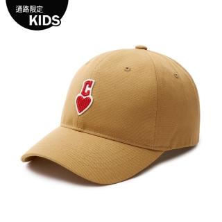 【MLB】童裝 可調式棒球帽 童帽 Heart系列 克里夫蘭守護者隊(7ACPH033N-45CAL)