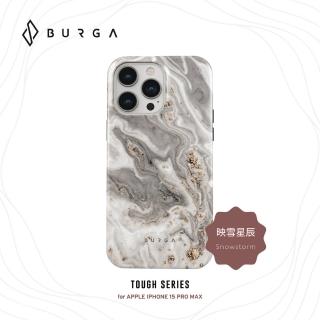 【BURGA】iPhone 15 Pro Max Tough系列磁吸式防摔保護殼-映雪星辰(支援無線充電功能)