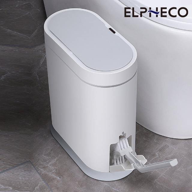 【ELPHECO】防水感應馬桶刷垃圾桶ELPH6712W