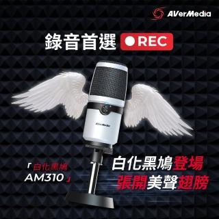 【AVerMedia 圓剛】AM310 白化版 黑鳩直播錄音麥克風