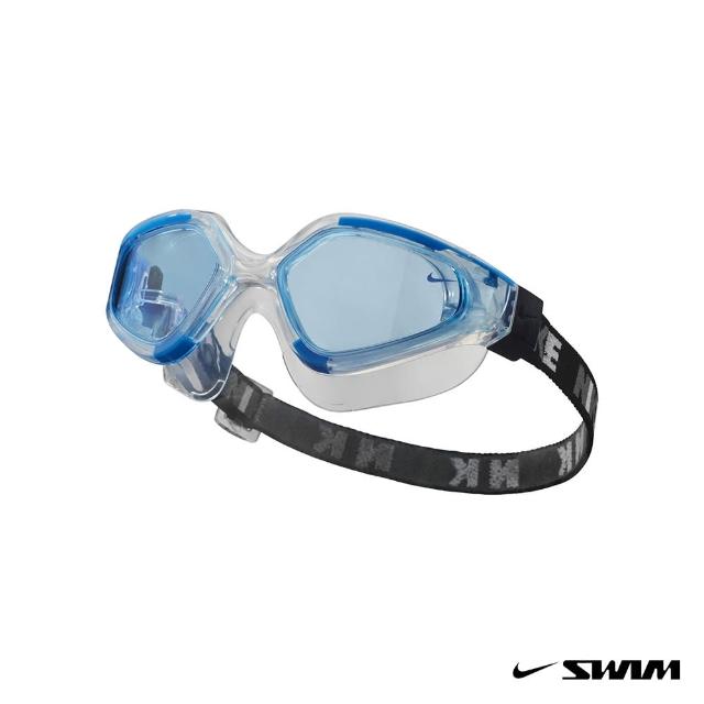 【NIKE 耐吉】SWIM 成人 泳鏡 超廣角 護目 EXPANSE 藍 NESSC151-401