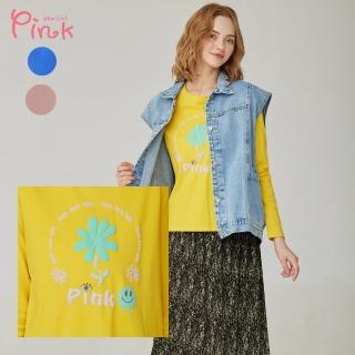 【PINK NEW GIRL】淘氣立體泡泡印圖長袖上衣 N1304AQ(3色)