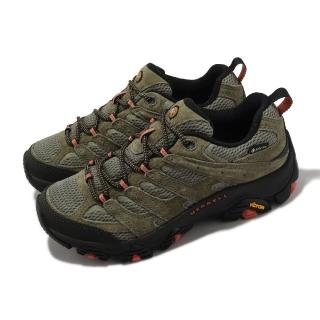【MERRELL】登山鞋 Moab 3 GTX 女鞋 綠 黑 防水 黃金大底 越野 郊山 戶外(ML036322W)