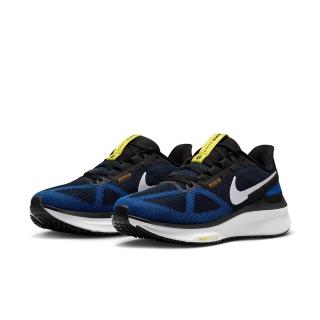 【NIKE 耐吉】慢跑鞋 男鞋 運動鞋 緩震 AIR ZOOM STRUCTURE 25 黑藍 DJ7883-003(3R3462)