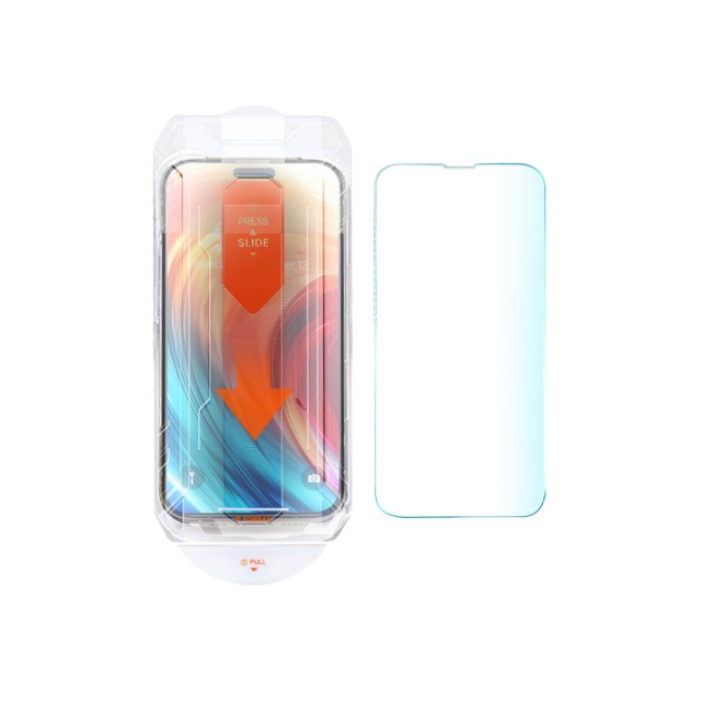 【TORRAS 圖拉斯】iPhone 14/iPhone 13 Insta-II Master 滿版手機螢幕鋼化玻璃保護貼(一蓋即貼 完美防護)