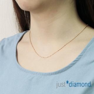 【Just Diamond】18K玫瑰金雙色鍊 MN(45cm)