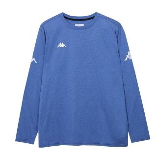 【KAPPA】KAPPA 義大利 吸濕排汗 中性圓領衫(藍 351R2YWWHU 台灣製)