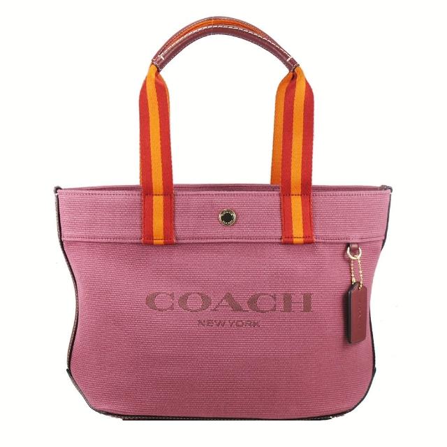 【COACH】中型包-美型牛仔布側肩包(紫)