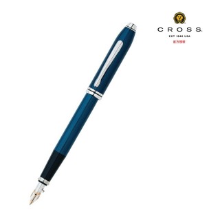 【CROSS】濤聲系列 藍亮漆鋼筆(696-1)