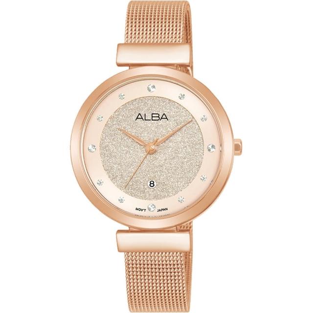 【ALBA】雅柏 Fashion系列 閃耀米蘭帶時尚腕錶-32mm(VJ22-X403P/AH7CA0X1)