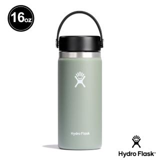 【Hydro Flask】16oz/473ml 寬口提環保溫杯(灰綠)(保溫瓶)