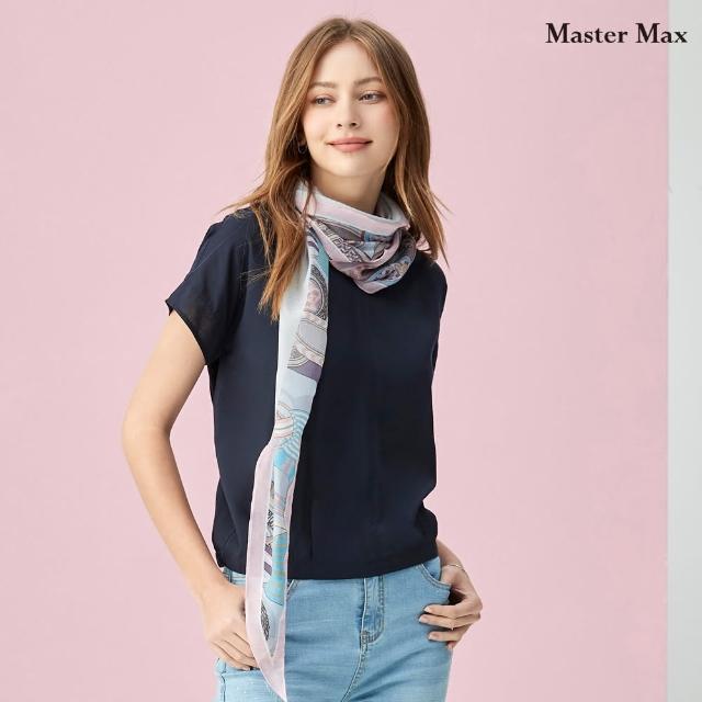 【Master Max】素面清涼感簡約短袖雪紡上衣(8317103)