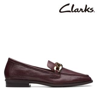 【Clarks】女鞋Sarafyna Iris 時尚鍊條造型微方頭樂福鞋(CLF74919D)