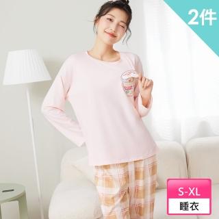 【6IXTY8IGHT】牛奶絲棉質睡衣套裝 女士 HW09406(睡衣套裝)