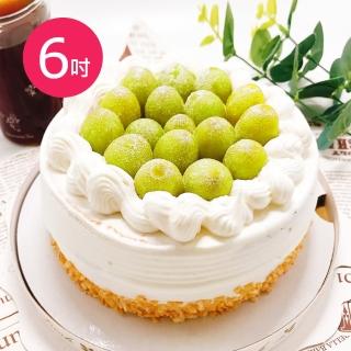 【金門邁全球】生日快樂造型蛋糕-綠寶石奢華蛋糕6吋1顆(生日快樂 蛋糕 手作 水果)