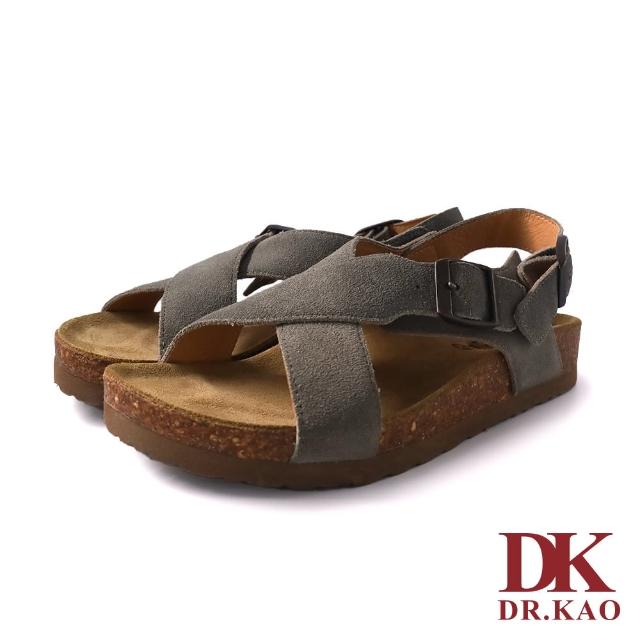 【DK 高博士】乘法交織牛皮氣墊涼鞋 75-3347-69 灰色