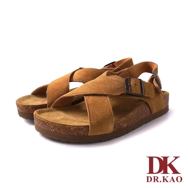 【DK 高博士】乘法交織牛皮氣墊涼鞋 75-3347-55 棕色