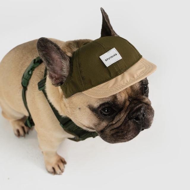 【SPUTNIK 斯普尼克】尼龍棒球帽 - 湖水綠、軍綠色、深藍色(寵物帽/貓狗造型配件/寵物服飾)