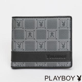 【PLAYBOY】基本短夾 Lofty系列(灰色)