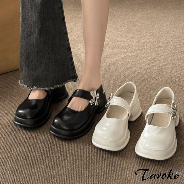 【Taroko】潮流百搭魔鬼氈厚底粗跟休閒鞋(2色可選)