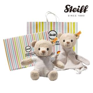 【STEIFF】Noah Teddy bear 可愛小熊 安撫巾&玩偶(安撫彌月禮盒)