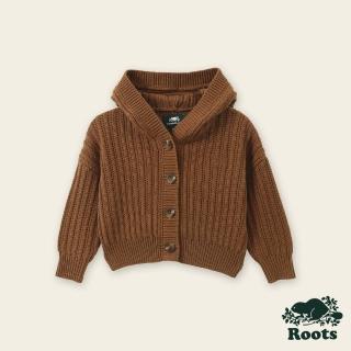 【Roots】Roots嬰兒-絕對經典系列 泰迪熊造型針織外套(棕色)