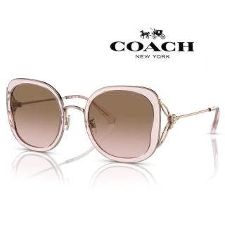 【COACH】亞洲版 典雅時尚太陽眼鏡 HC7153B 557511 玫瑰金框抗UV漸層茶鏡片 公司貨