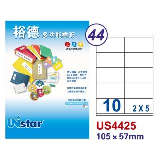 【Unistar 裕德】US4425-1000入(多功能電腦標籤-10格)