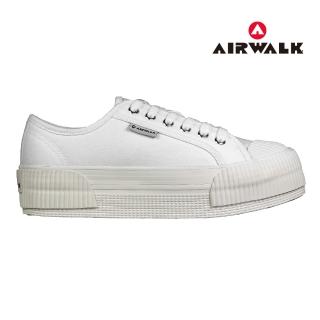 【AIRWALK】女鞋 女都會生活帆布鞋 休閒鞋 小白鞋 增高鞋(AW63205)