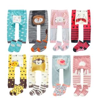 【Baby 童衣】寶寶動物造型針織內搭褲+襪子兩件組 88573(共8色)