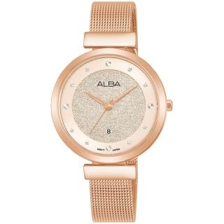 【ALBA】米蘭帶晶鑽女錶-32mm(AH7CA0X1/VJ22-X403P)