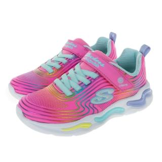 【SKECHERS】女童系列 燈鞋 WAVY BEAMS(302338LPKMT)