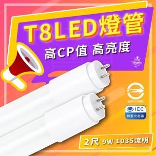 【台灣CNS認證 台灣製造】15入組 2尺 LED 台灣製造 T8燈管 省電 低閃頻 護眼(白光/中性光/黃光)