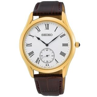 【SEIKO 精工】CS 羅馬數字小秒針時尚腕錶 SK038 /39mm(6G28-01A0G/SRK050P1)