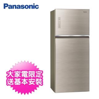 【Panasonic 國際牌】422公升一級能效變頻雙門冰箱(NR-B421TG-N翡翠金)