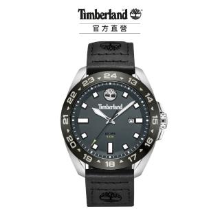 【Timberland】男錶CARRIGAN系列 黏扣帶造型戶外腕錶 魔鬼氈帶-灰黑色44mm(TDWGB0029402)