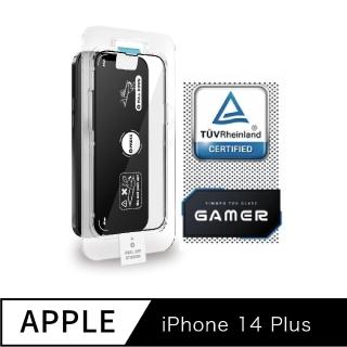 【Simmpo 簡單貼】iPhone 14 Plus 6.7吋 TUV Rheinland 德國萊茵TUV抗藍光簡單貼(電競霧面版)