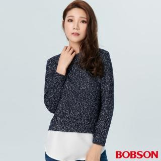 【BOBSON】女款假兩件式上衣(38085-53)