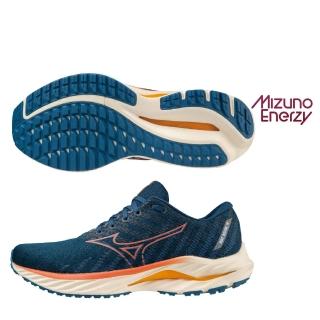 【MIZUNO 美津濃】慢跑鞋 男鞋 運動鞋 緩震 支撐型 WAVE INSPIRE 19 藍 J1GC234455(988)