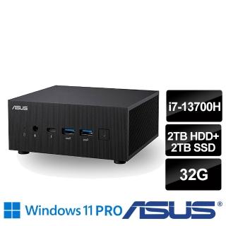 【ASUS 華碩】i7迷你電腦(PN64-E1-S7029AV/i7-13700H/32G/2TB SSD+2TB HDD/W11P)