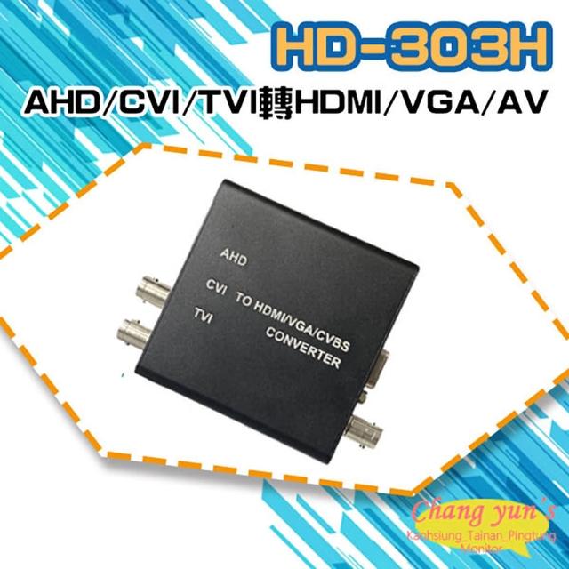 【CHANG YUN 昌運】HD-303H 8MP AHD/CVI/TVI轉HDMI/VGA/AV轉換器