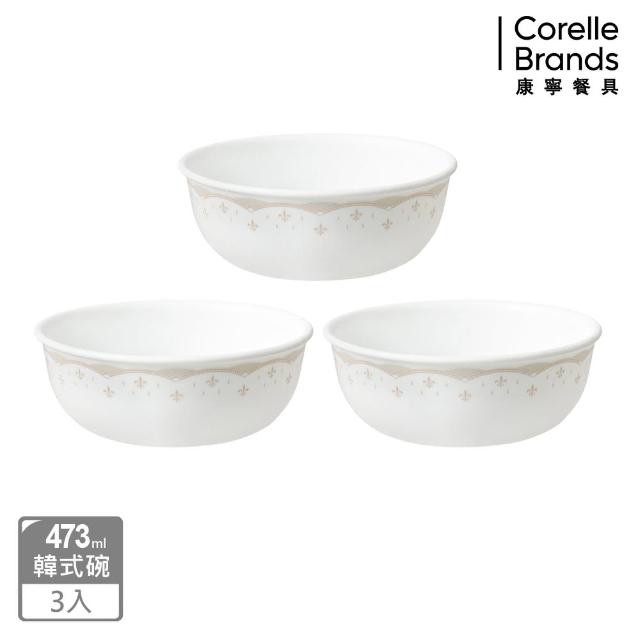 【CorelleBrands 康寧餐具】皇家饗宴3件式韓式湯碗組(C07)
